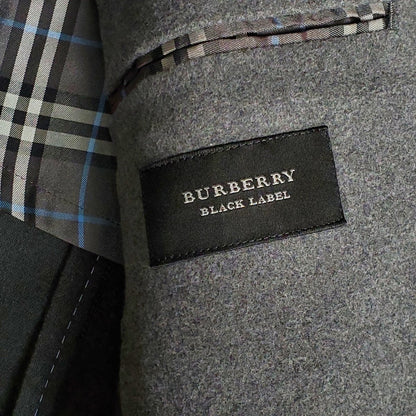 Burberry Black Label Gray Cotton Blend Suit Jacket Size XS