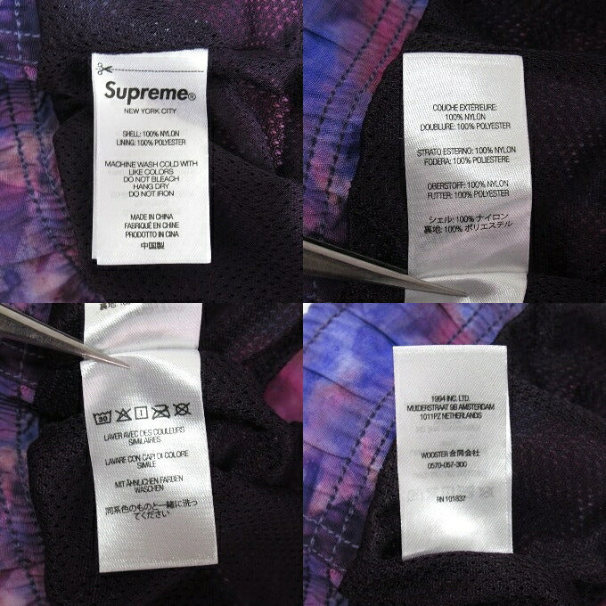 SUPREME 22SS Nylon Water Purple Shorts Size S