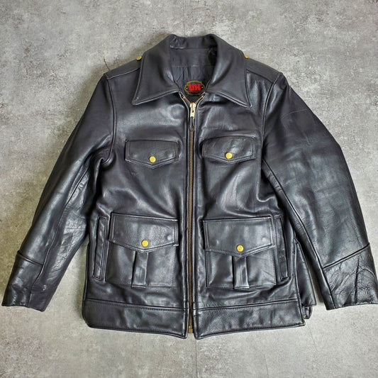 Vintage BRANDED GARMENTS URBAN HIDE Leather Jacket Size 40