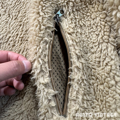 patagonia 00s Rhythm Pile Fleece Hoodie Retro Khaki Size M