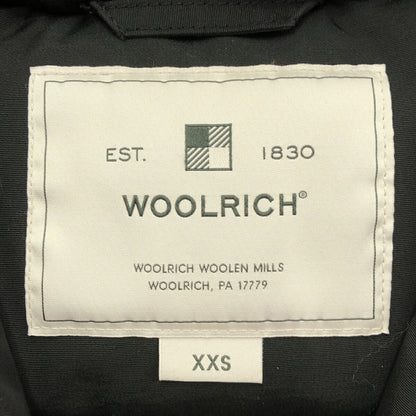 WOOLRICH Arctic Parka Down Jacket Fur Trim Black Size XXS
