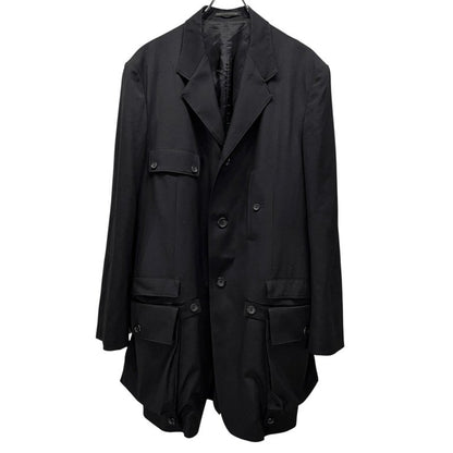 Yohji Yamamoto 25SS Gabardine Detachable Pkt Blazer Size 2