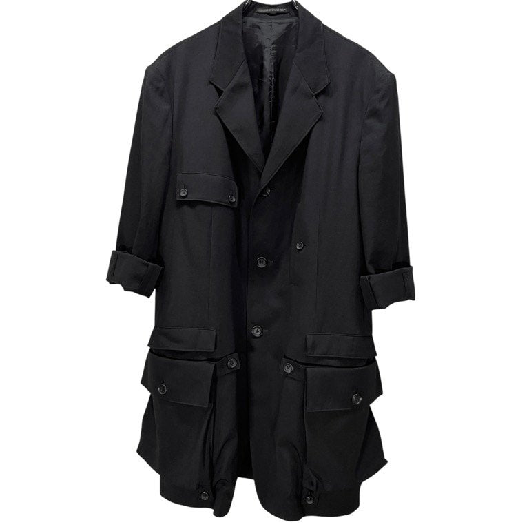 Yohji Yamamoto 25SS Gabardine Detachable Pkt Blazer Size 2