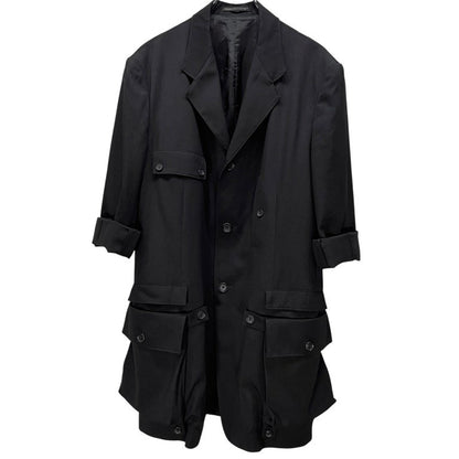 Yohji Yamamoto 25SS Gabardine Detachable Pkt Blazer Size 2