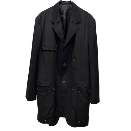 Yohji Yamamoto 25SS Gabardine Detachable Pkt Blazer Size 2
