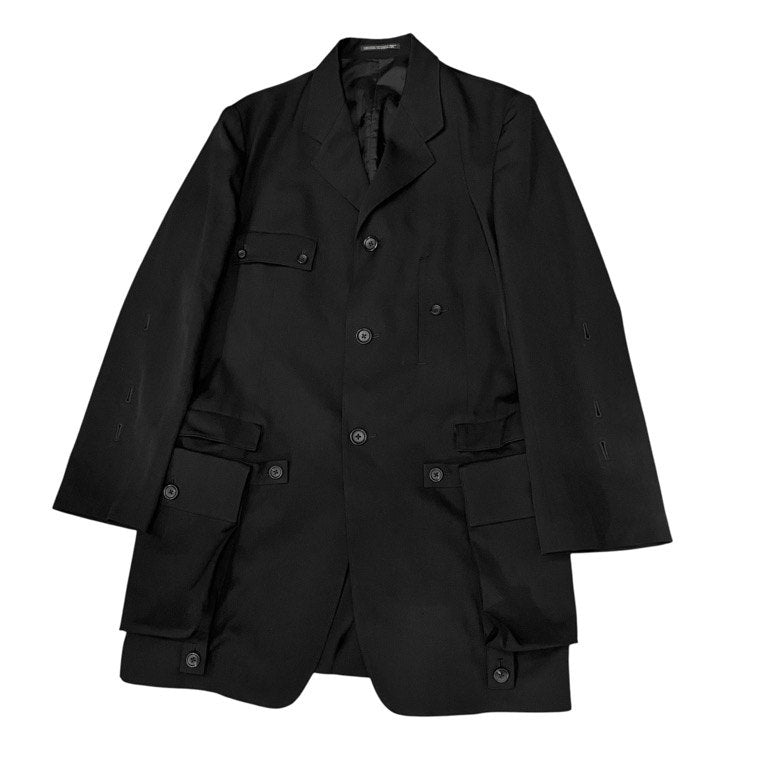 Yohji Yamamoto 25SS Gabardine Detachable Pkt Blazer Size 2