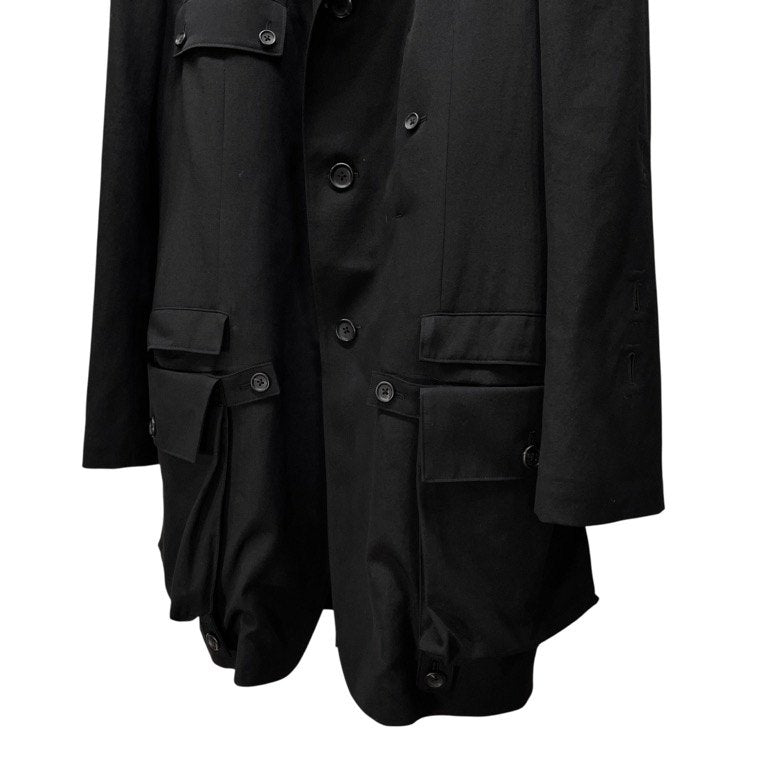 Yohji Yamamoto 25SS Gabardine Detachable Pkt Blazer Size 2