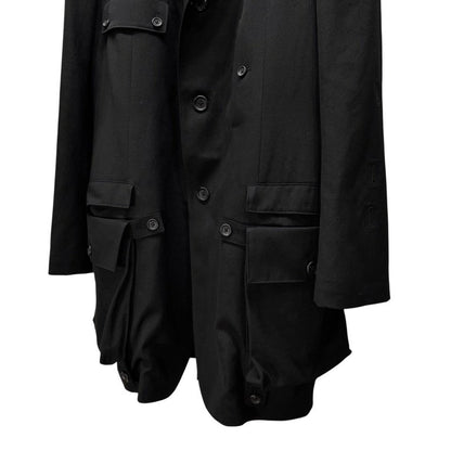 Yohji Yamamoto 25SS Gabardine Detachable Pkt Blazer Size 2