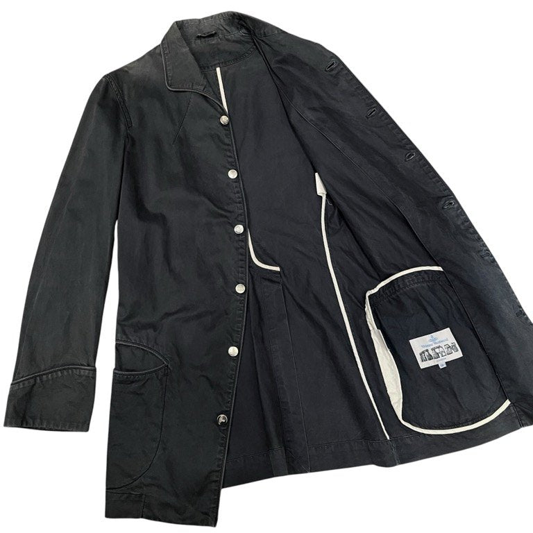 Vivienne Westwood MAN 00SS Orb Button Coat Gray Size 46