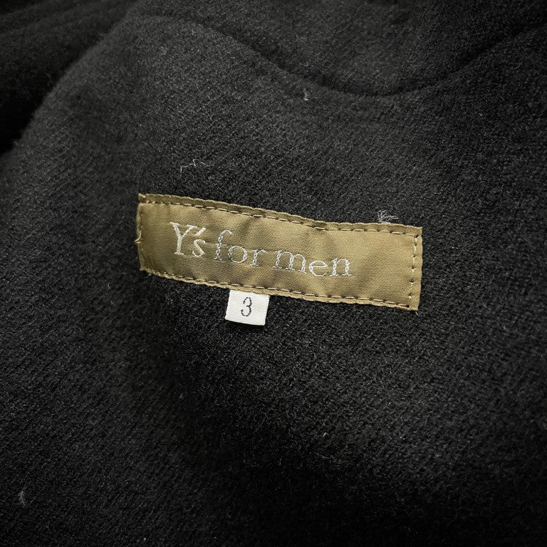 Y's for men Wool Flannel Lapel Hook Blazer Size 3