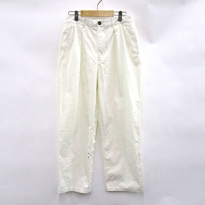 POP TRADING COMPANY 2-Tuck Cotton Straight Pants Size S