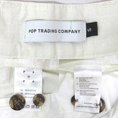 POP TRADING COMPANY 2-Tuck Cotton Straight Pants Size S