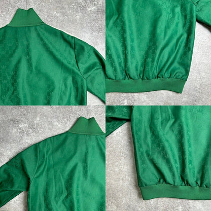 Gucci x adidas Green GG Trefoil Jacquard Track Size 50