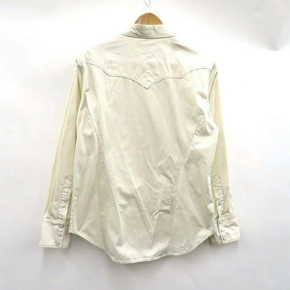 JOHN GLUCKOW Riders on the Storm Western Shirt Ivory Size L