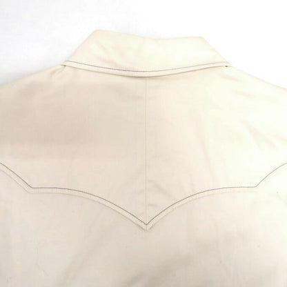 JOHN GLUCKOW Riders on the Storm Western Shirt Ivory Size L