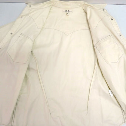 JOHN GLUCKOW Riders on the Storm Western Shirt Ivory Size L