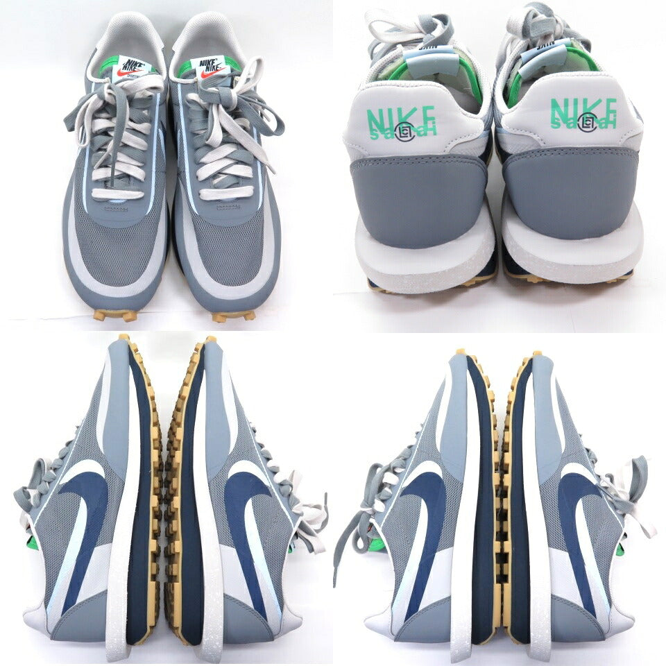 CLOT x Sacai x Nike LD Waffle Sneakers Cool Grey