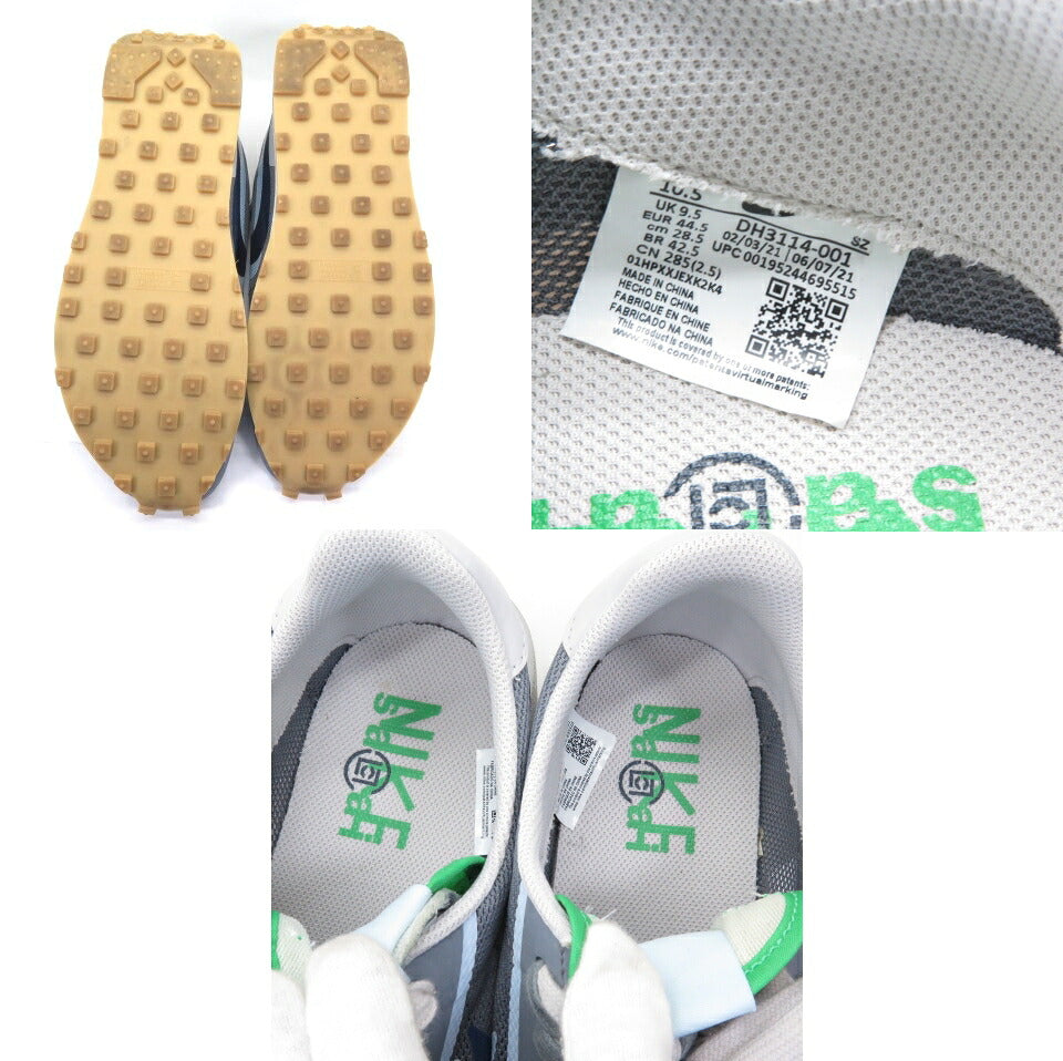 CLOT x Sacai x Nike LD Waffle Sneakers Cool Grey