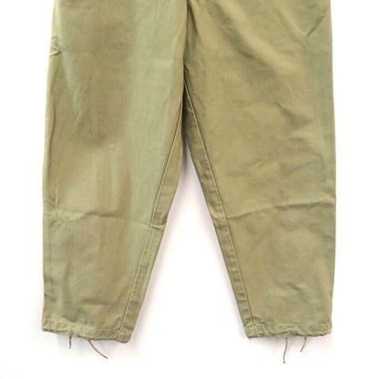 DESCENDANT Dozer Flat-Front Satin Trousers Beige Size 1