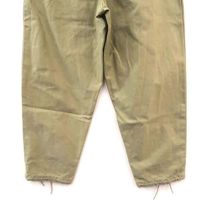 DESCENDANT Dozer Flat-Front Satin Trousers Beige Size 1