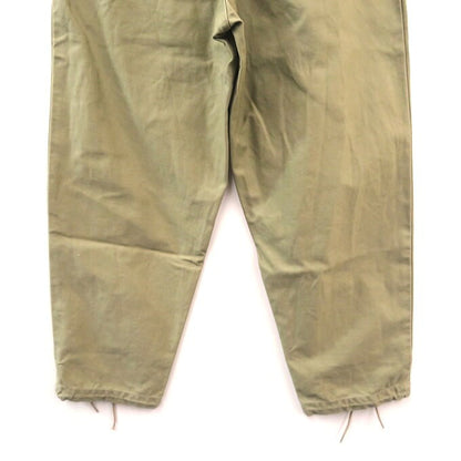 DESCENDANT Dozer Flat-Front Satin Trousers Beige Size 1