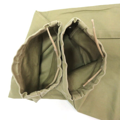 DESCENDANT Dozer Flat-Front Satin Trousers Beige Size 1