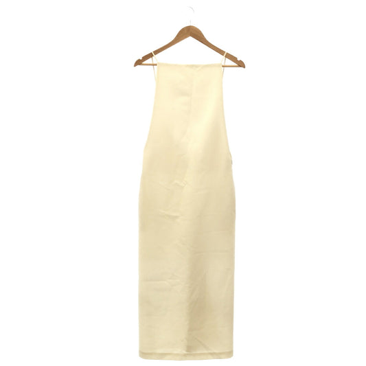 AURALEE White Tropical Wool Kid Mohair Midi Dress Size 0