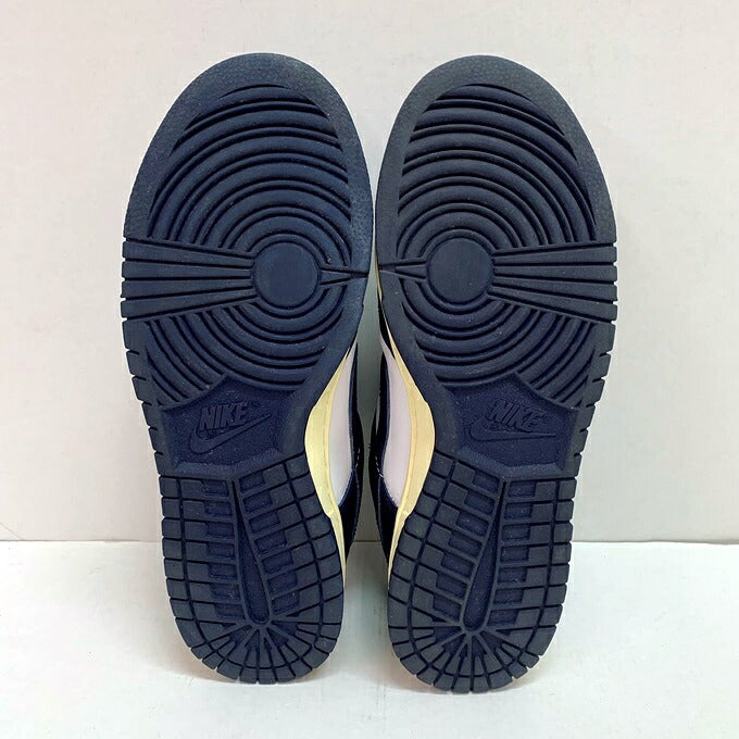 NIKE WMNS DUNK LOW Sneakers White/Navy Size 25.5cm