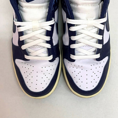 NIKE WMNS DUNK LOW Sneakers White/Navy Size 25.5cm