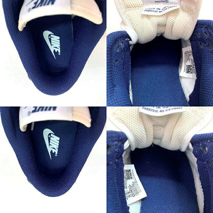 NIKE WMNS DUNK LOW Sneakers White/Navy Size 25.5cm