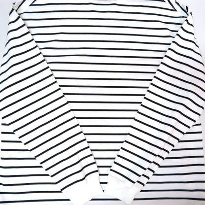 Optstuff Striped Drawstring Hem Long Sleeve T-Shirt Size XL