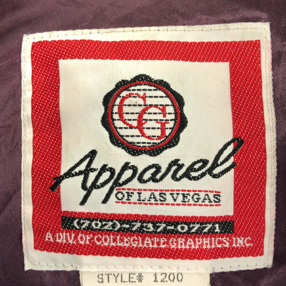 CG APPAREL 80s USA Made Wool Award Jacket Size XXL