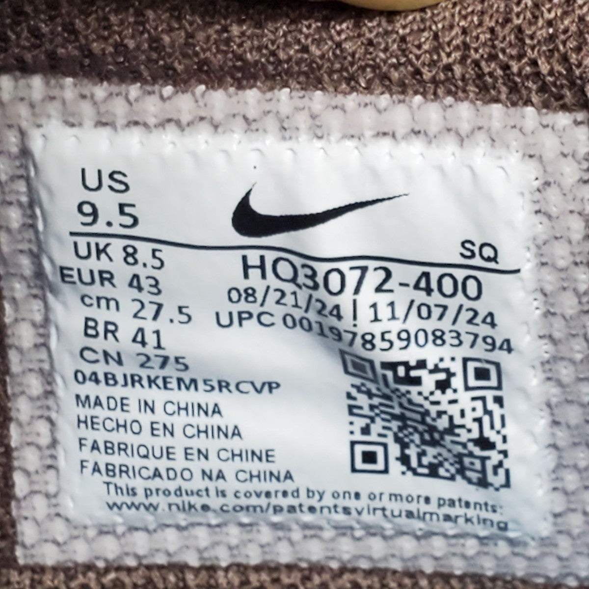 NIKE Travis Scott Zoom Field Jaxx Ivory Sneakers Size 27.5