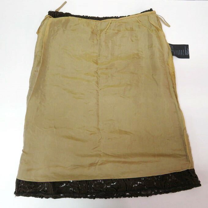 PRADA Brown Full Lace Skirt Size 40