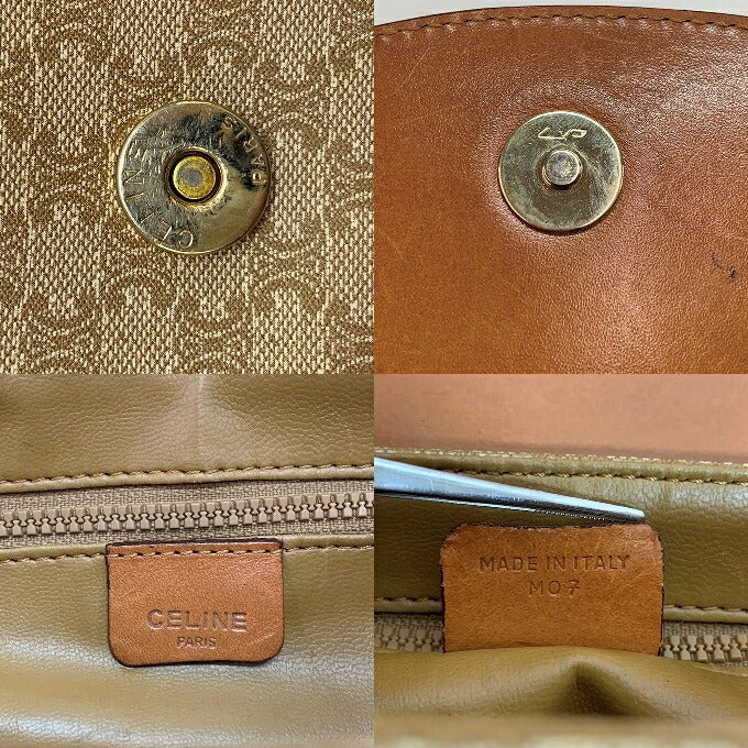 CELINE Macadam Pattern PVC Leather Bag Multi Size ONE SIZE