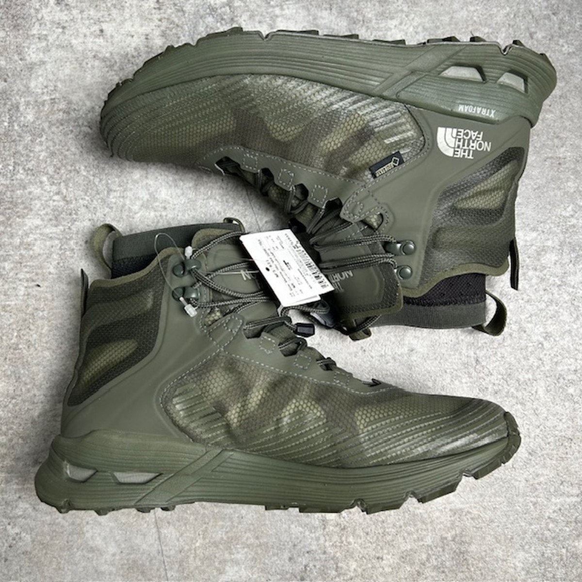 THE NORTH FACE Slow Memory Hike Mid Sneakers Green Size 25.5