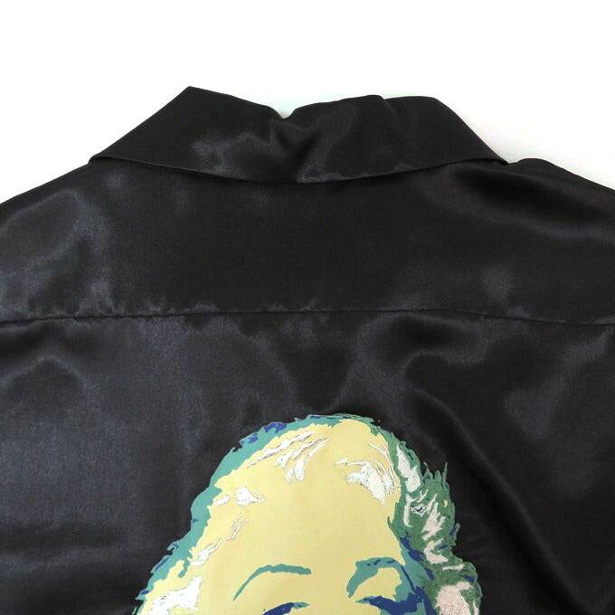 N.HOOLYWOOD Marilyn Monroe Print Open Collar Shirt Size L