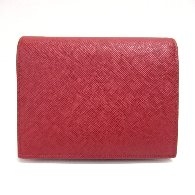 PRADA SAFFIANO METAL Saffiano Wallet Red Size ONE SIZE