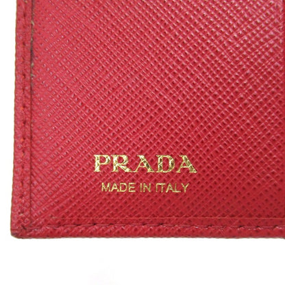 PRADA SAFFIANO METAL Saffiano Wallet Red Size ONE SIZE