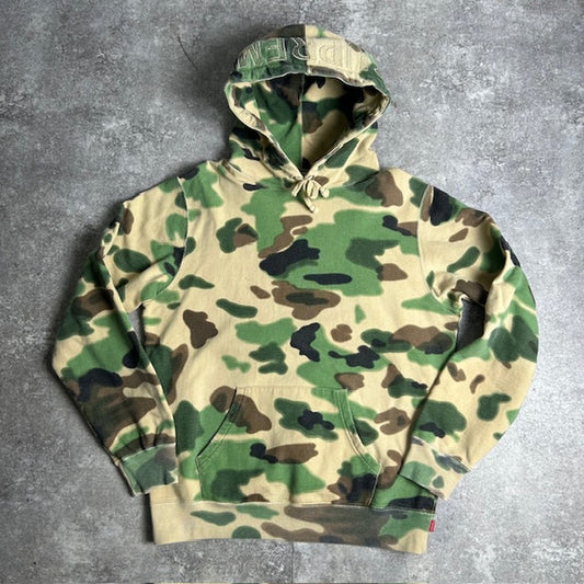 Supreme 20SS Overdyed Camouflage Pullover Hoodie Size M