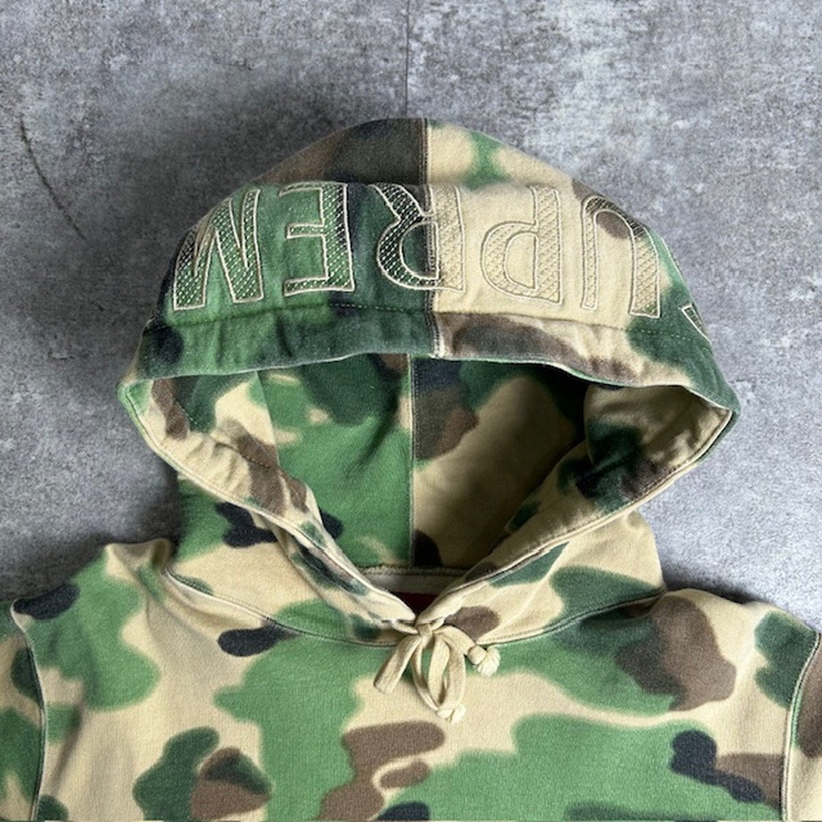 Supreme 20SS Overdyed Camouflage Pullover Hoodie Size M