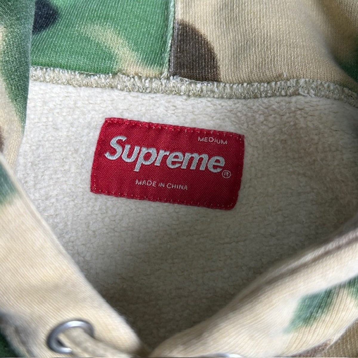 Supreme 20SS Overdyed Camouflage Pullover Hoodie Size M