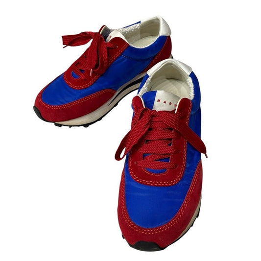 MARNI Nylon Suede Chunky Sole Low Sneakers Multi Size EU 41