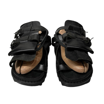 Ann Demeulemeester Lace-up Belted Shark Sole Sandals Size 8