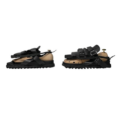 Ann Demeulemeester Lace-up Belted Shark Sole Sandals Size 8