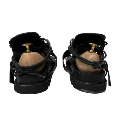 Ann Demeulemeester Lace-up Belted Shark Sole Sandals Size 8