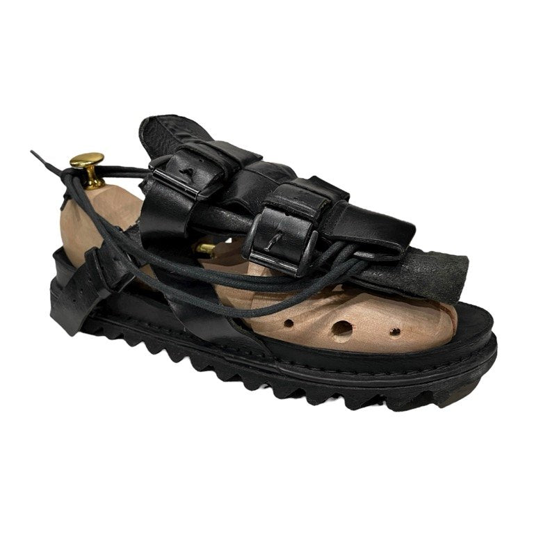 Ann Demeulemeester Lace-up Belted Shark Sole Sandals Size 8