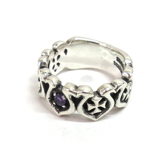 DEAL DESIGN Five Horseshoe Silver Ring Size ONE SIZE