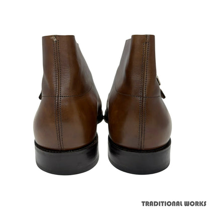 JOHN LOBB Willium II Double Monk Parisian Brown Boots Size 8E