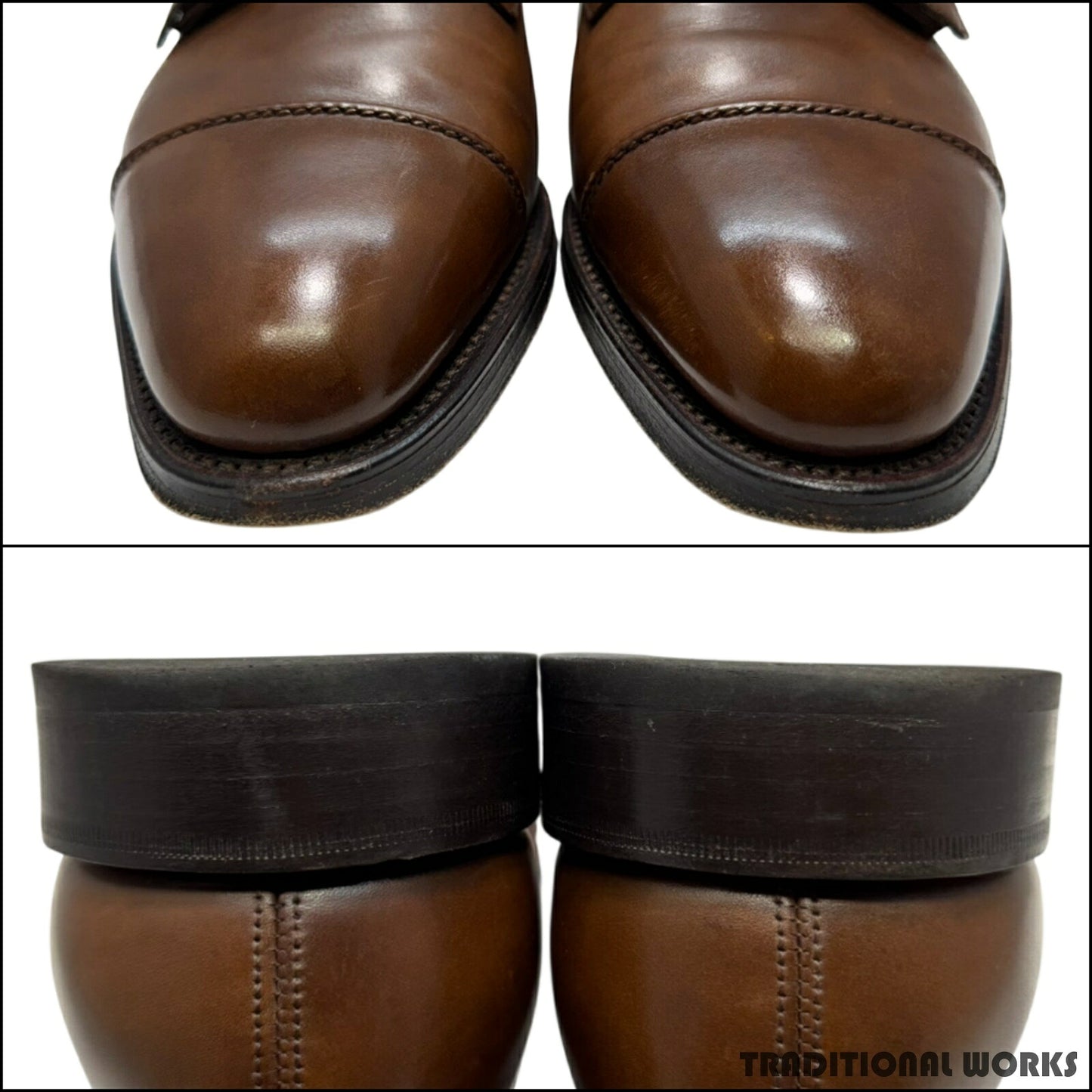 JOHN LOBB Willium II Double Monk Parisian Brown Boots Size 8E